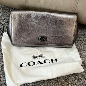Silver Coach crossbody